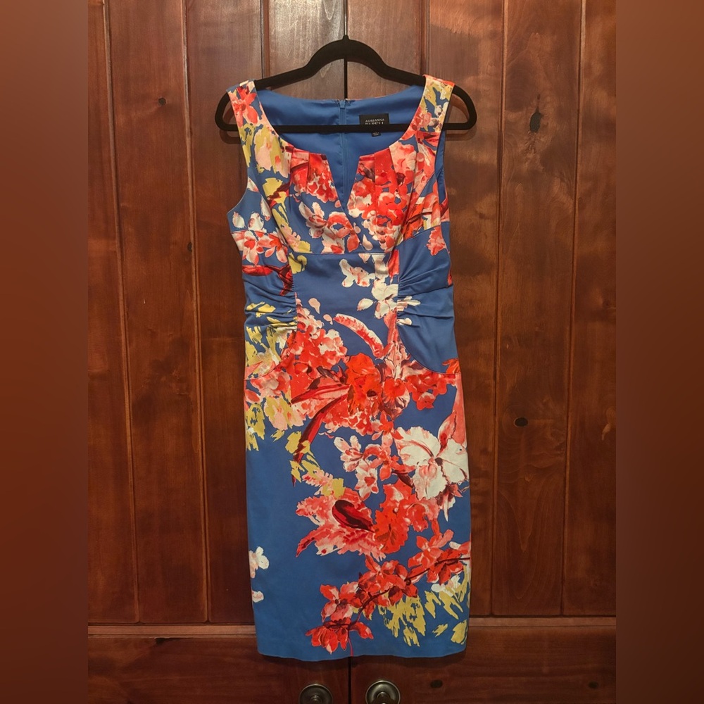 Floral tailored dress with unique design